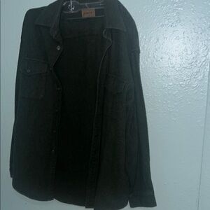 St. John's Bay Green Lightweight Shirt Jacket